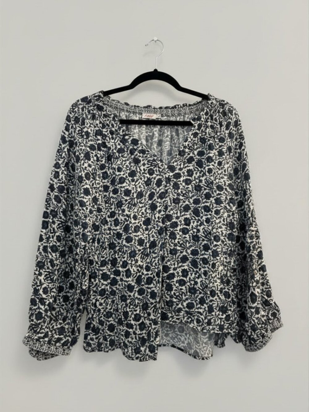NWOT Faherty Portia Top XL - Navy Folly Floral - New Without Tags